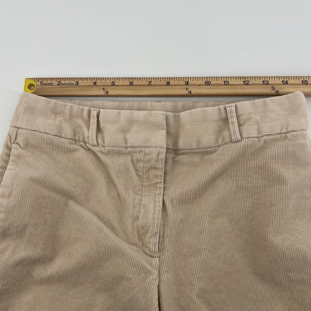 Banana Republic Womens Tan Corduroy Straight Trouser Pants Beige Size 6 Stretch - Picture 5 of 7